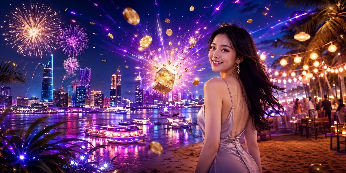Ánh đèn neon casino tại Sài Gòn phản chiếu không khí giải trí về đêm